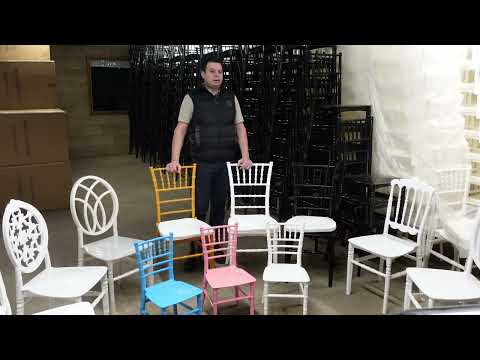 Chiavari Tiffany Polypropylene Stacking Chair White