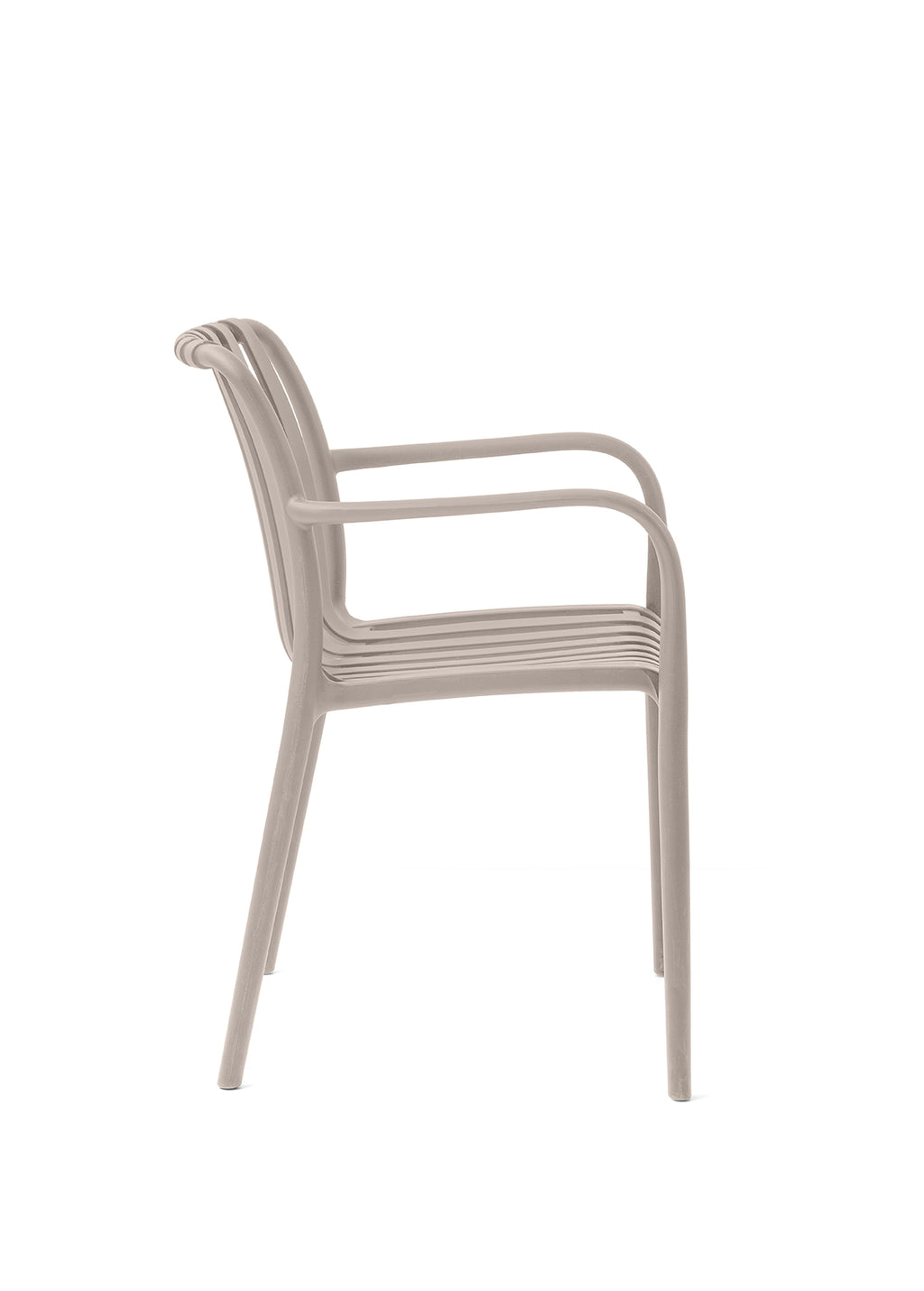 Paris Polypropylene Chair Cream – Stackable Outdoor Cafe Restaurant Hospitality Seating