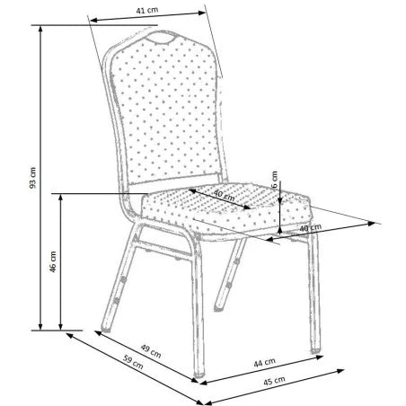 Premium Banquet Stacking Chair Red